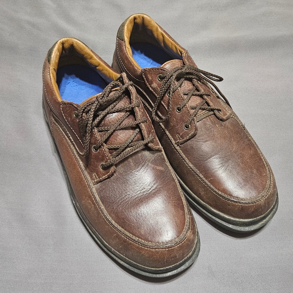 Red Wing 8637 Mens Brown Leather EH Slip Resistant Work Oxford Shoes 10.5 EE